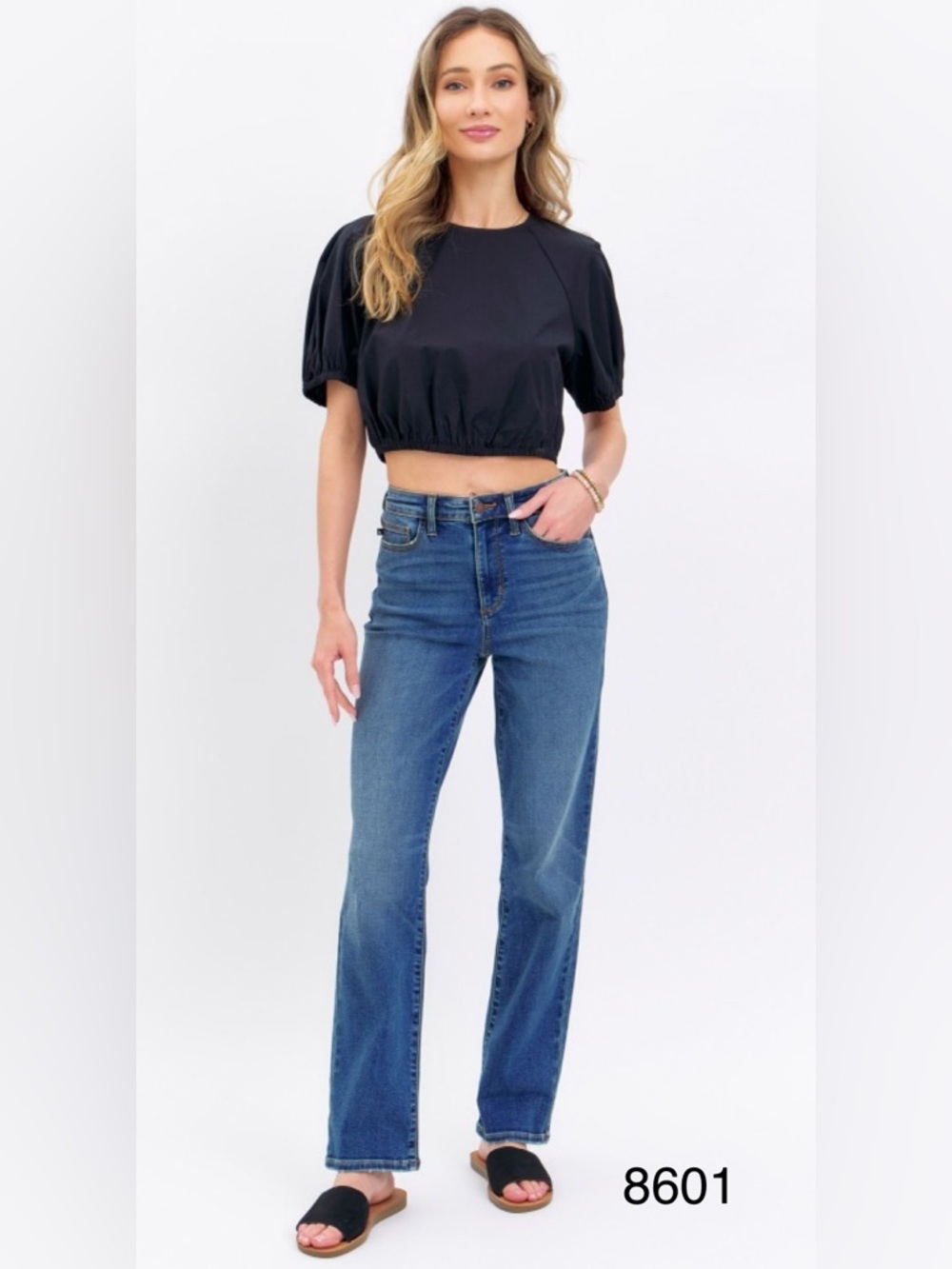 Judy Blue  Women’s high waisted Blue Straight Leg Jeans